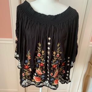 Johnny Was Workshop Embroidered Top XL